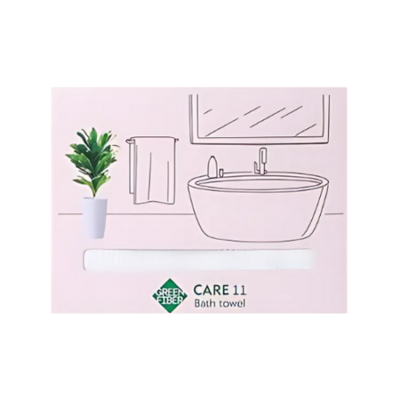 CARE 11 TOALLA DE BAÑO WAFFLE, GREEN FIBER 80 X 150 CM